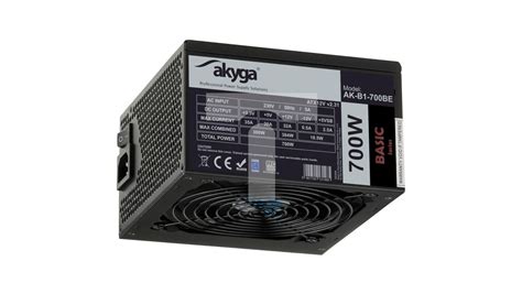 Zasilacz ATX 700W Akyga AK B1 700BE BLACK EDITION P4 4 PCI E 6 Pin I 6