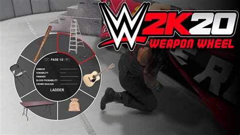 WWE 2K20 NEW WEAPON WHEEL New Weapons System Concept WWEGames