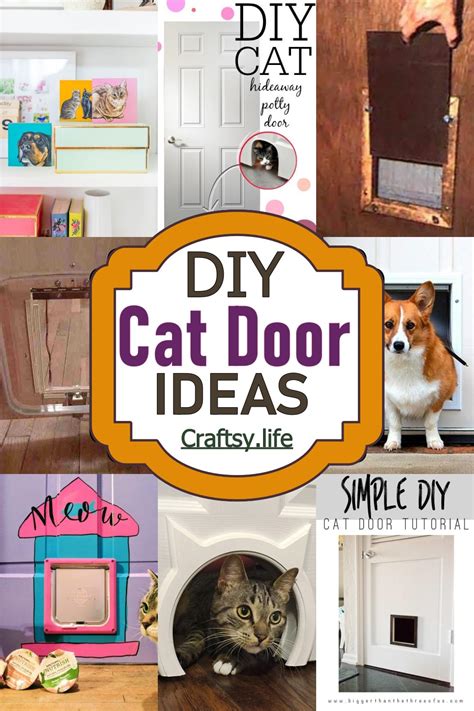 15 DIY Cat Door Ideas For Easier Access - Craftsy