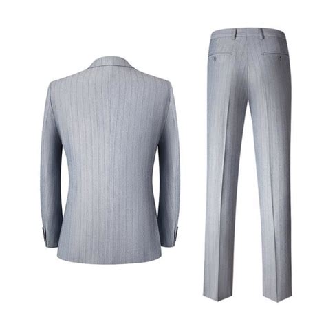 Costume Homme Slim Pi Ces Business Mariage C R Monie Couleur Unie