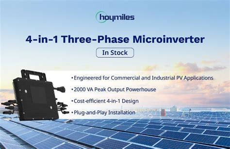 Hoymiles Unveils 4 In 1 Solar Microinverter For High Powered Candi Projects