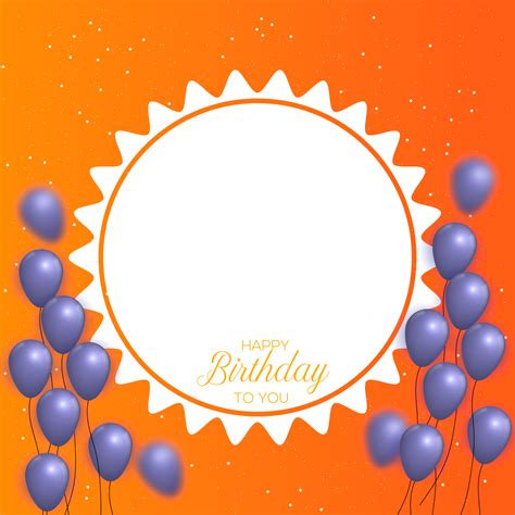 Birthday Wishes Photo Frame Png Free Infoupdate Org