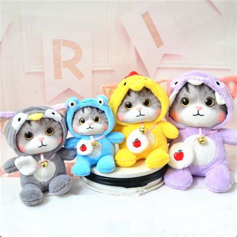 18/23/30 см креативные игрушки для кошек, каваи, плюшевые животные ...