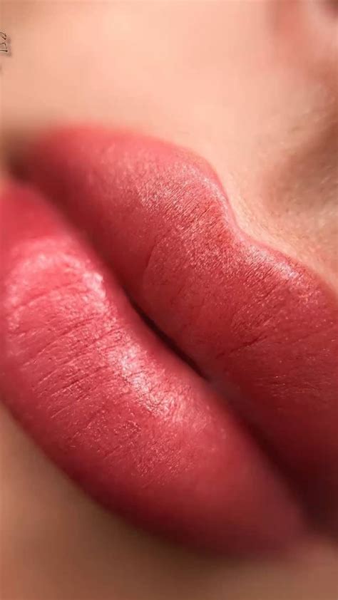 Перманентный макияж губ | Пигмент для губ, Макияж губ, Макияж