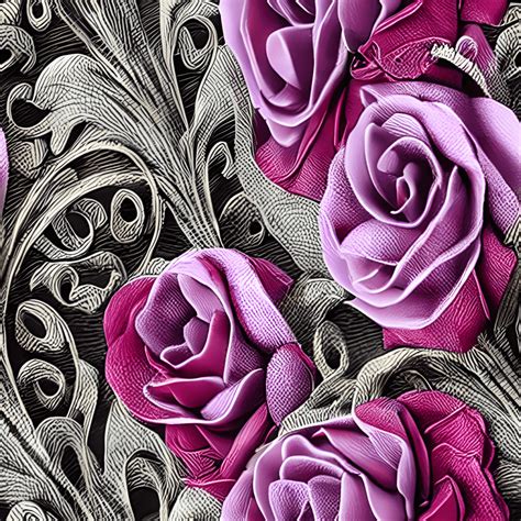 3d Fabric Floral Design Graphic · Creative Fabrica