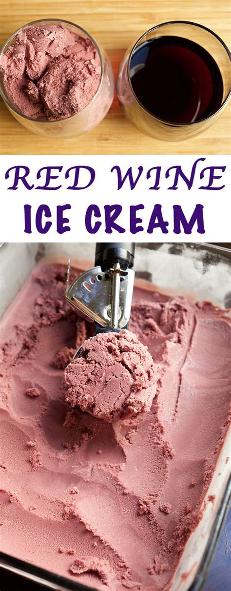 Red Wine Ice Cream