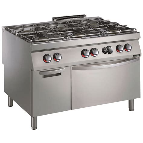 Cuisson Modulaire EVO900 Fourneau Gaz 6 Feux Vifs Sur Four Gaz Et