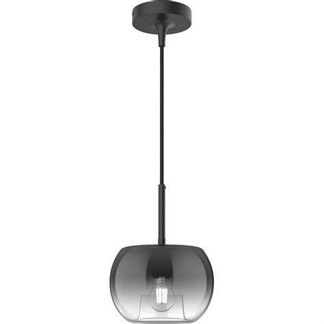 Kuzco Pd Bk Sm Samar Modern Black Smoked Mini Drop Ceiling Light