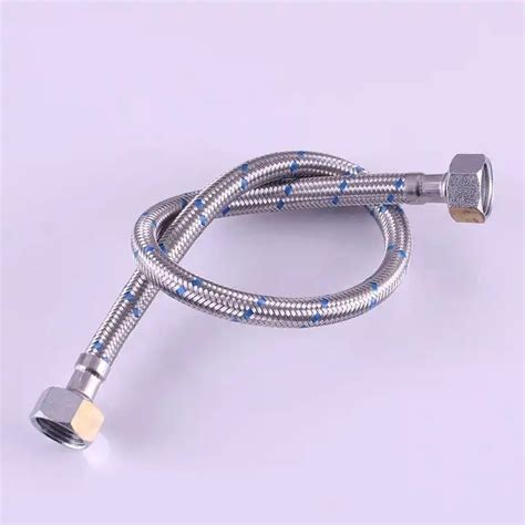 Flexible Water Hose 1/2 Inch X 1/2 Inch Braided Stainless Steel Water ...