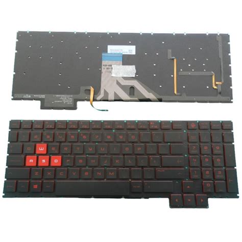 1bitlab Keyboard Hp Omen 15 Ce000 15 Ce100 Red Backlit Red Keys Without Frame Pt