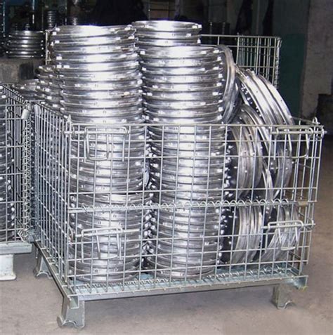 High Strength Wire Mesh Stillage Rigid Heavy Duty Wire Mesh Baskets