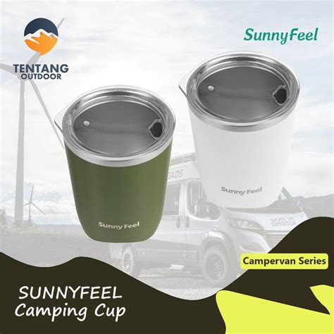 Jual SUNNYFEEL Gelas Camping 304 Stainless Steel 300ml Hiking Outdoor