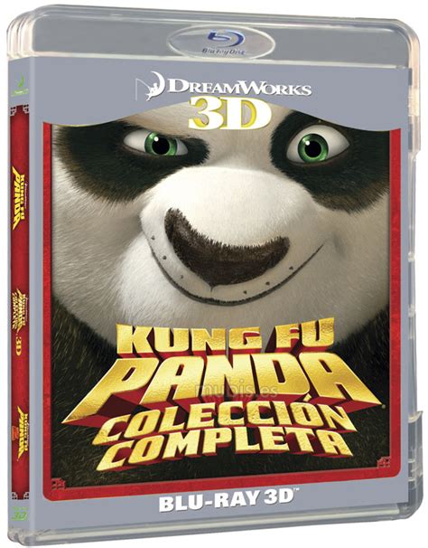 Carátulas para los Blu ray 3D de Kung Fu Panda