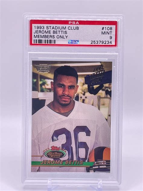 Topps Stadium Club Members Only Jerome Bettis Rc