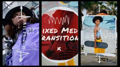 Videohive Vertical Mixed Media Paper Transitions MOGRT INTRO HD