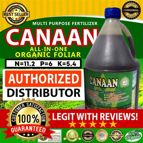 Canaan Nano Multipurpose Organic Foliar Gallon Lazada Ph