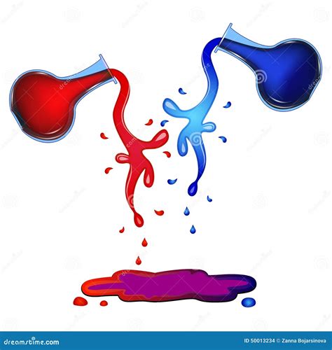 Paints Mixing. Stock Vector - Image: 50013234