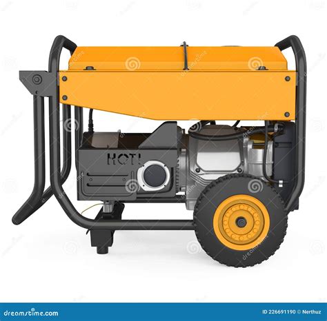 gasoline generator isolated stock illustration illustration  motor