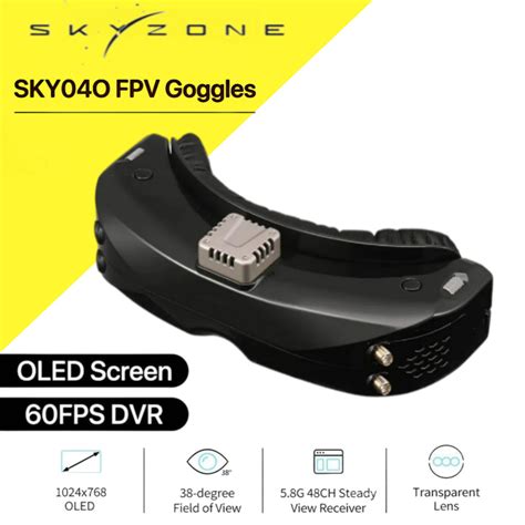 SKYZONE SKY04O FPV Googles 5.8G 48-канальный приемник SteadyView для ...