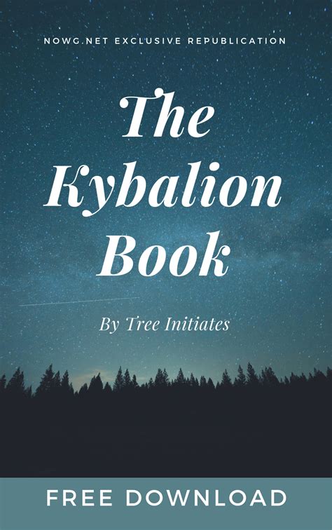 The Kybalion Book Free Download - Occultissimo