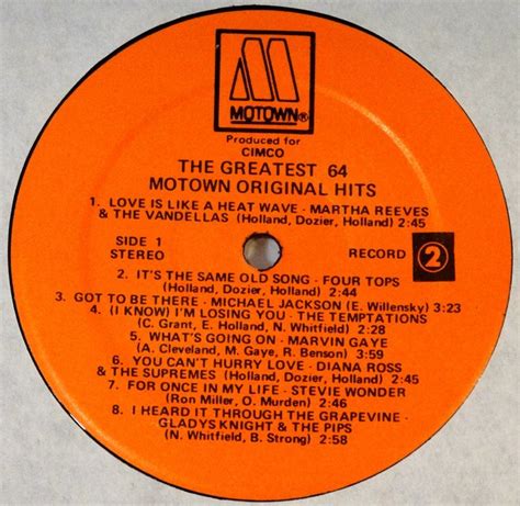 Various Motown Artists The Greatest 64 Motown Original Hits 4 LP Box