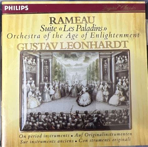 Jean Philippe Rameau Rameau Les Paladins Cd Ebay