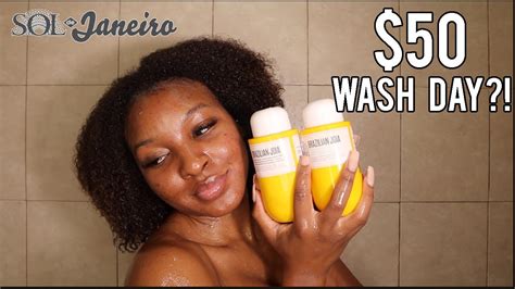 Wash Day Routine On Type 4 Natural Hair Using Sol De Janeiro Hair Products Kensthetic Youtube