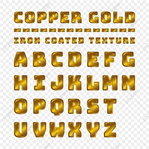 Gold Alphabet Letters And Numbers On Transparent Background