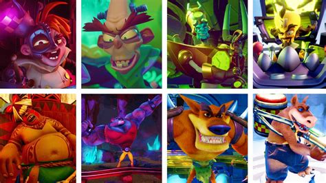 Crash Bandicoot 1,2,3 & 4 - All Bosses