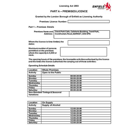 Premises Licence Licences Portfolio Planning Architectural Specialists