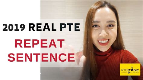 Real Pte Repeat Sentence Most Repeated Youtube