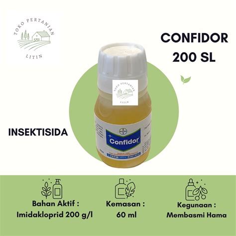 Jual Confidor 200 SL 60 Ml Insektisida Mengendalikan Hama Kutu Daun