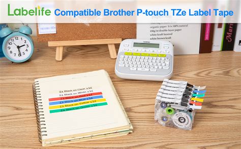 Amazon Labelife Pack Replacement For Brother P Touch Tze Label