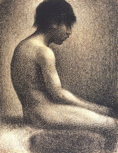 Artwork Replica Seated Nude By Georges Pierre Seurat France Wahooart