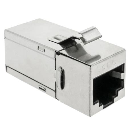 Conector keystone RJ45 hembra a RJ45 hembra Cat 6 FTP compacto metálico