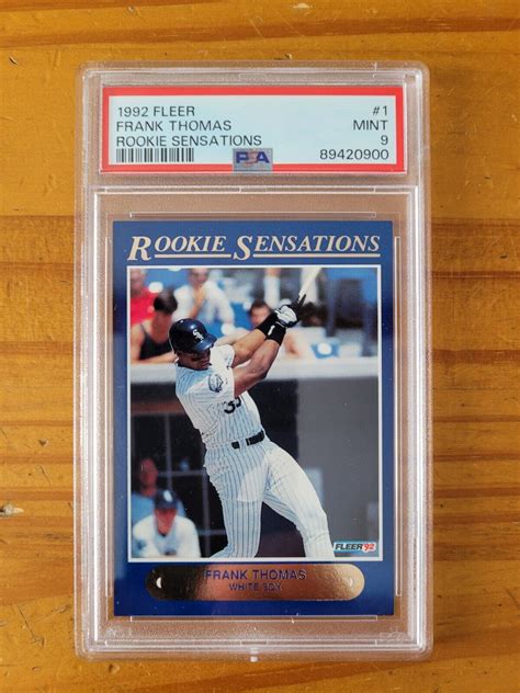 Fleer Rookie Sensations Frank Thomas Psa Mint Low Pop Ebay