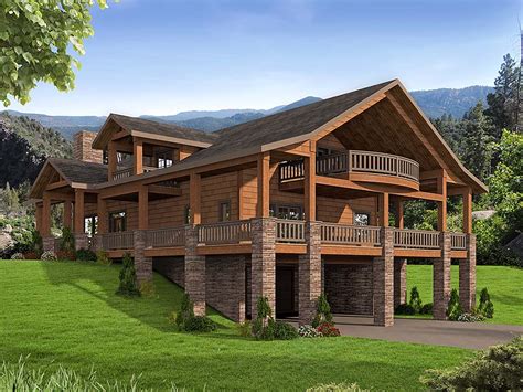 Mountainside House Plan with Walk-out Basement