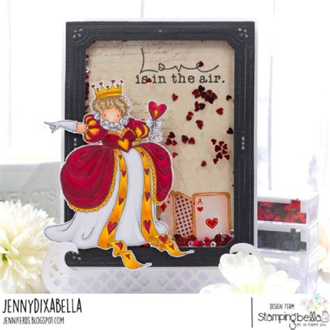 Set De Tampons En Caoutchouc Tiny Townie Wonderland Queen Of Hearts