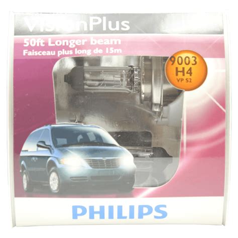 Philips 9003 Hb2 H4 Vision Plus Halogen Low And High Beam Headlight