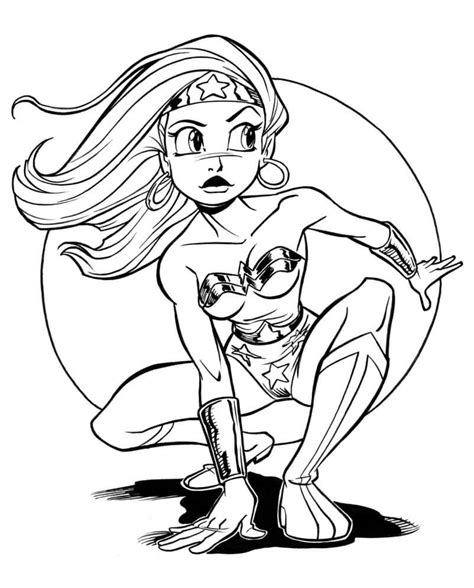 Dibujos De Mujer Maravilla Wonder Woman Para Colorear E Imprimir