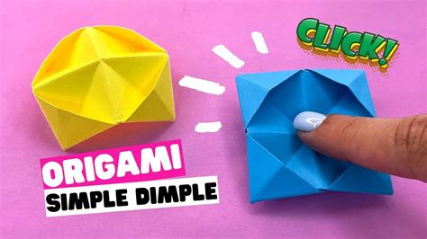 How To Make Origami DIY SIMPLE DIMPLE Origami Fidget Toy YouTube