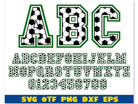 Football Font Svg, Football Font Otf, Soccer Ball Font Png, Soccer Ball ...