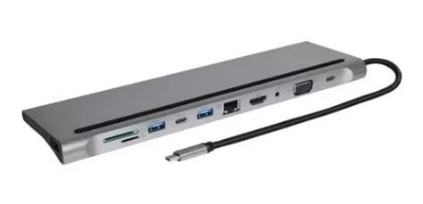 Hub Adaptador En Con Puerto Usb C Para Ordenadores Port Tiles