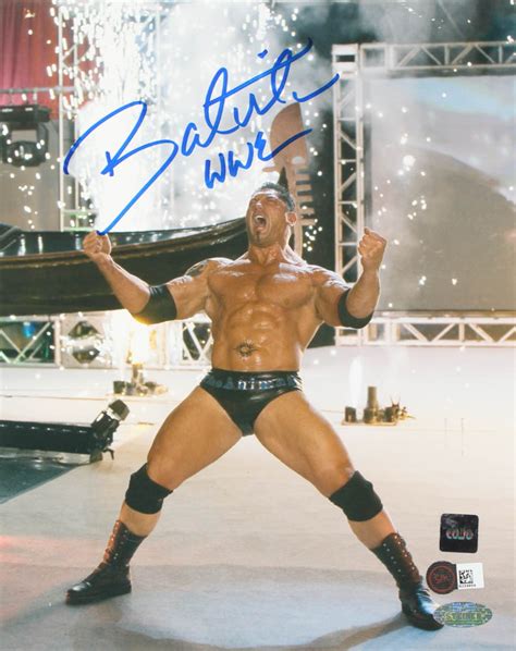 Dave Batista Signed Wwe X Photo Inscribed Wwe Steiner Sm Cojo