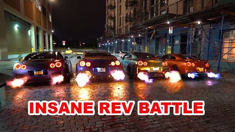 Insane Gtr Rev Battle R Flame Tune In Nyc Youtube