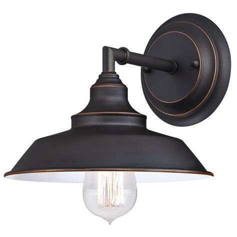 Westinghouse Iron Hill 1 Light Oil Rubbed Bronze Wall Fixture 6343500