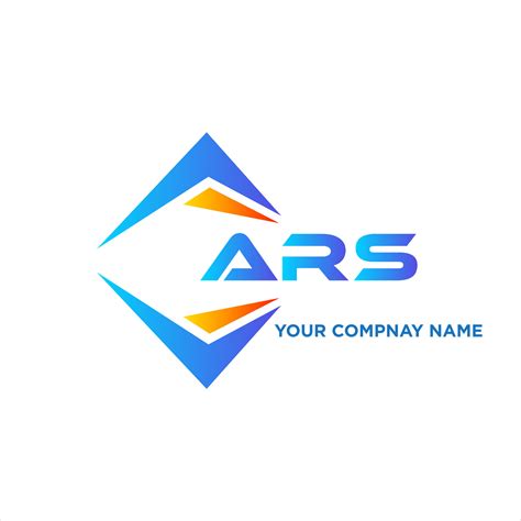 ARS abstract technology logo design on white background. ARS creative ...