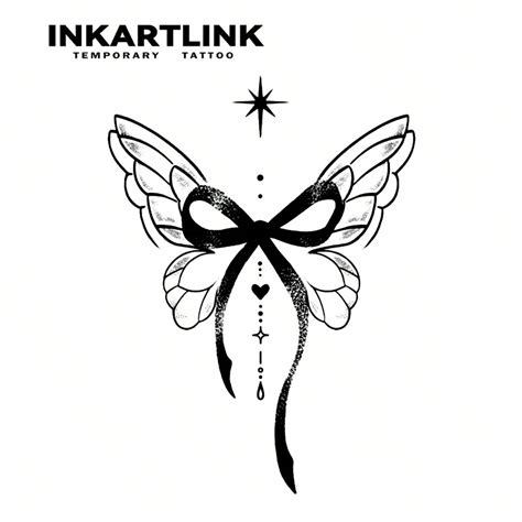 Inkartlink インクアートリンク イノベイティブ タトゥーテクノロジー、セミパーマネントタトゥー、スターバタフライドリーム、リアルなタトゥー、ハート揺さぶるタトゥー、一時的タトゥー