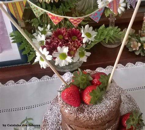 Caixinha Dos Sabores Naked Cake De Chocolate