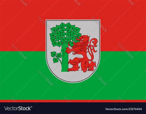 Flag of liepaja in courland latvia Royalty Free Vector Image